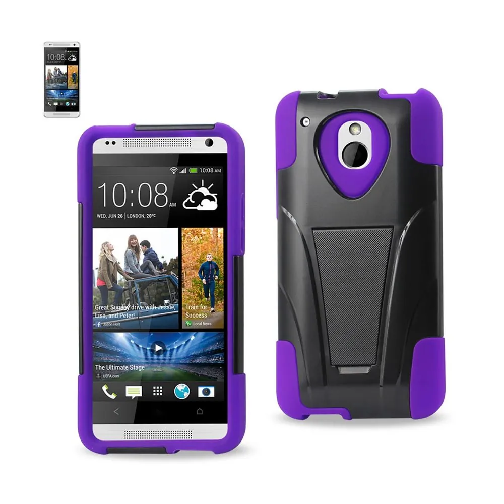 Htc SLCPC12-HTCM4PPBK Reiko  One Mini M4 Hybrid Heavy Duty Case With K