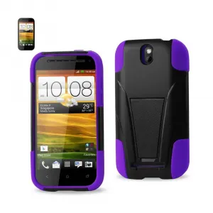 Htc SLCPC12-HTCONESVBKPP Reiko  One Sv Hybrid Heavy Duty Case With Kic