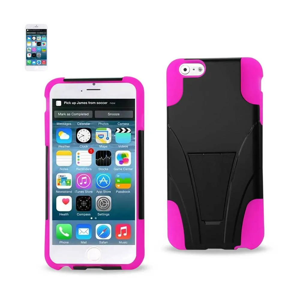 Apple SLCPC12-IPHONE6SHKBK Reiko Iphone 6 Plus Hybrid Heavy Duty Case 