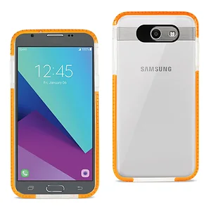TPU13-SAMJ7VCLORG | Samsung Clear Orange TPU Case for