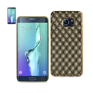 TPU19-S6EDGPLSBK | Samsung 3D Rhombus TPU Case for Galaxy