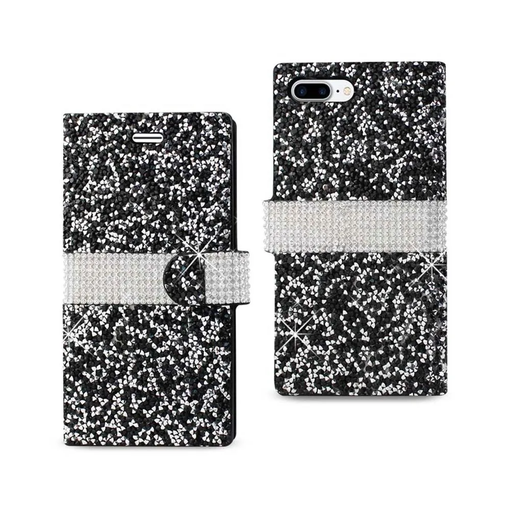 Apple DFC02-IPH7PLSBK Reiko Iphone 7 Plus Diamond Rhinestone Wallet Ca