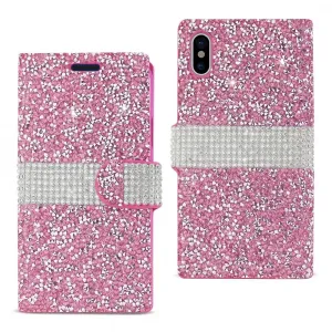 Apple DFC02-IPHONEXPK Reiko Iphone X Diamond Rhinestone Wallet Case In