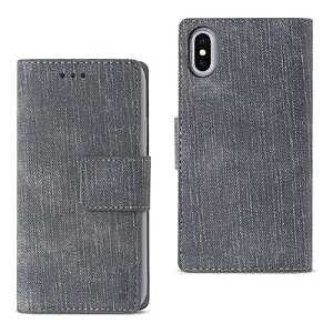 FC28-IPHONEXGY | Apple Denim Wallet Case for iPhone X with