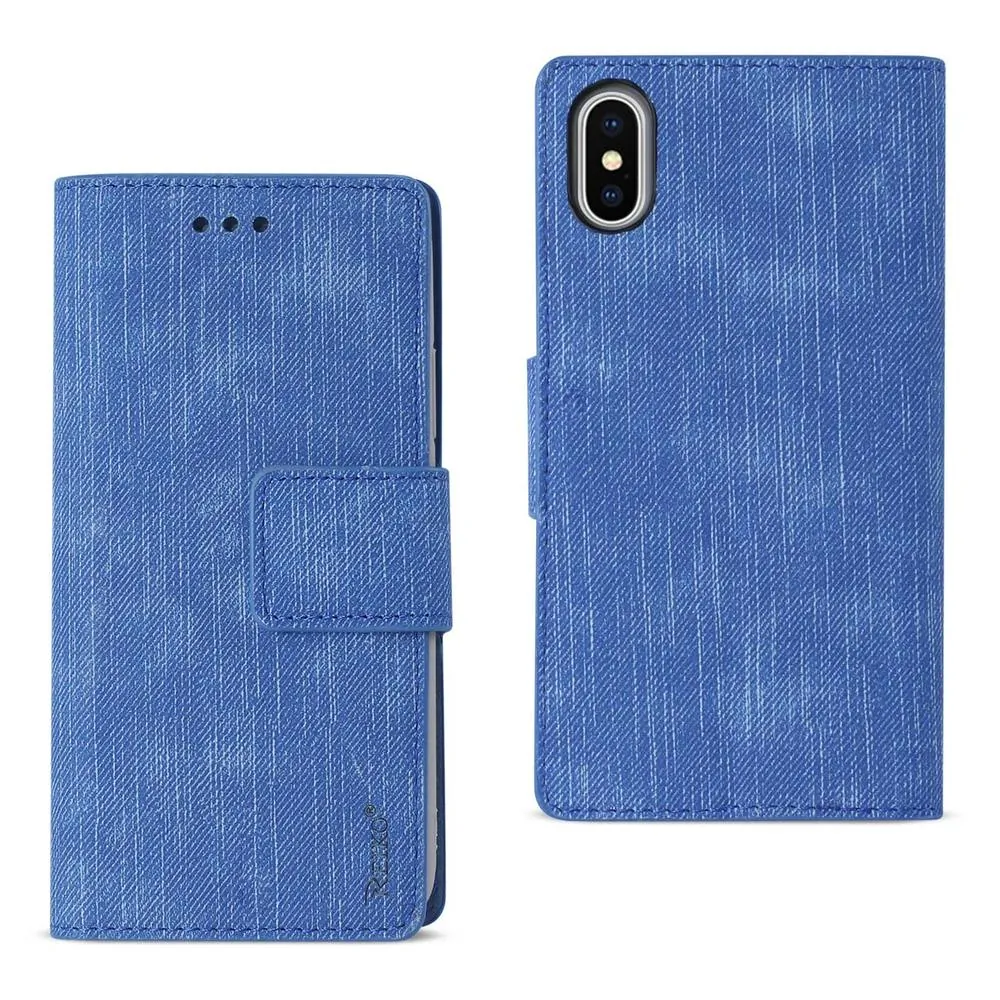 Apple FC28-IPHONEXNV Reiko Iphone X Denim Wallet Case With Gummy Inner