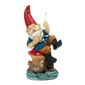 10015672 | Summerfield Terrace Cheerful Fishing Gnome Solar