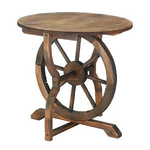10017257 | Summerfield Terrace Rustic Wagon Wheel Accent