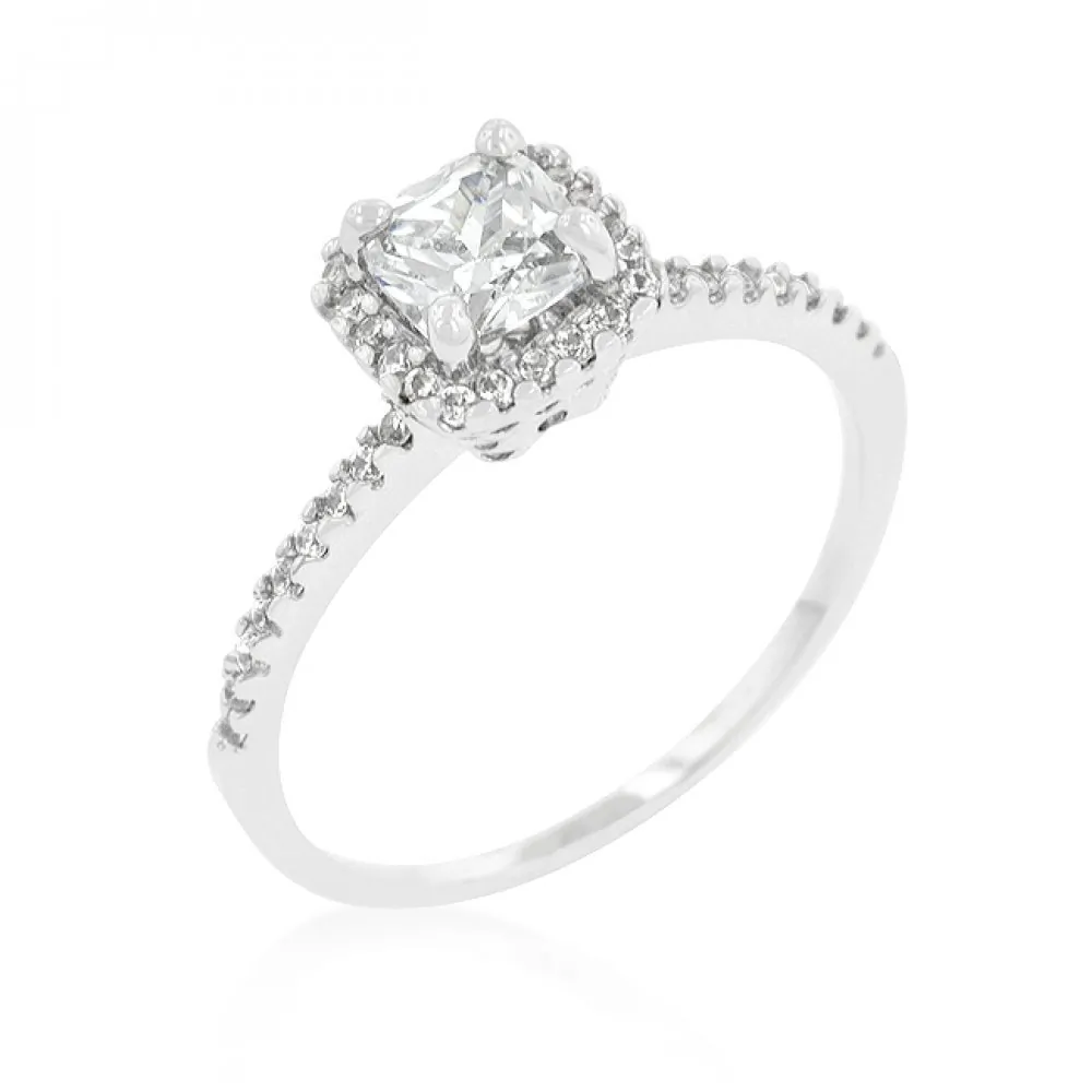 Icon J9688 Princess Cut Halo Engagement Ring (size: 09) R08335r-c01-09