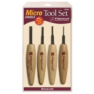 MT100 | Flexcut Precision Micro Chisel Set for Fine