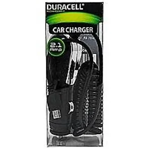 LE2248 | Duracell 2.1 Amp Micro USB Car Charger - Black