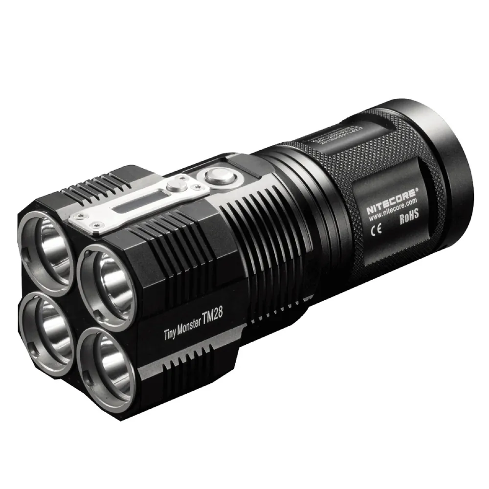 Nitecore TM28 Set Tm28 Rechargeable Flashlight Set Black