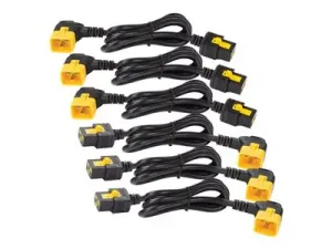 Apc AP8716R Kit Of 6 1.8m Power Cord Cabl Locking C19 To C20 90 Degree