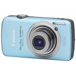 Canon 3984B001 Powershot Sd980 Is Blue 12mp 5x Opt Sd Sdhc 25in Lcd Li