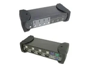 35555 | C2g TruLink 4-Port USB and PS/2 KVM Switch with