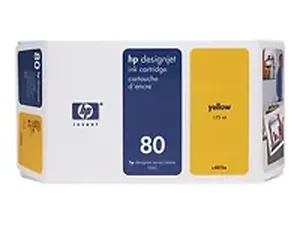 C4848A | Hp 80 Yellow Ink Cartridge 350ml for DesignJet
