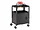 Bretford Adjustable Black Cabinet Cart with 5-Inch Casters