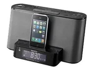 ICFCS10IPBLK | Sony Alarm Clock Speaker Dock for iPod &
