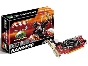 EAH5550/DI/1GD3(LP) | Asus EAH5550 1GB DDR3 Low Profile