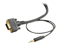 C2g 28254 50ft Fleximaandtrade; Hd15 Uxga + 3.5mm Stereo Audio Mm Moni