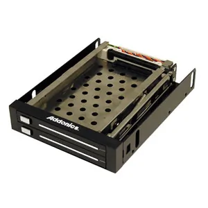 Addonics AE25SNAP2SA Dual Snap-in Mobile Rack