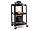 42-P4 | Bretford Black AV Cart with Three Shelves, 42