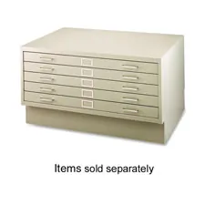 Safco 4998GRR 5 Drawer Flat File 53 3 8