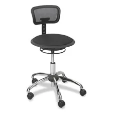 Safco 3410BL Mesh Stool W Backrest 23 3 4