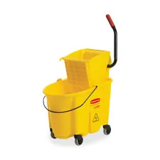 Rubbermaid 758088YW Mop Bucket Wringer Combination 26 35 Quart Bucket 