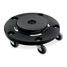 Rubbermaid 264000BK Brute Round Dolly 350 Lb Load Cap Black