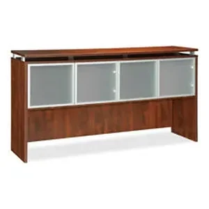 68709 | Lorell Aluminum Hutch Frame with Frosted Glass