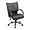 69515 | Lorell Elegant Black Leather Mid-Back Office Chair