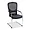 69517 | Lorell Black Mesh Back Guest Chair with Bonded
