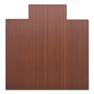 69521 | Lorell Mahogany Roll-Up Bamboo Chairmat - 55