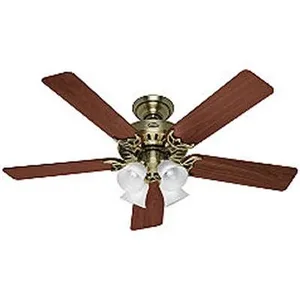 20182 | Hunter Fan Company 52-Inch Studio Brass Ceiling Fan