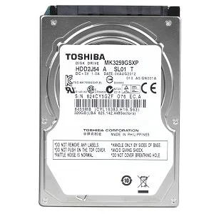 MK3259GSXP | Toshiba 320GB SATA Hard Drive - 5.4K RPM, 8MB