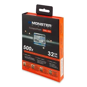 CF500-0032-A | Monster 32GB CompactFlash Card 500x Speed