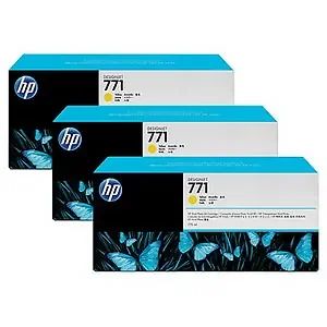 B6Y42A | Hp 771A Yellow Ink Cartridge 3-Pack