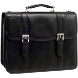 Mcklein 85955 Usa Flournoy Leather   Double Compartment Laptop Case