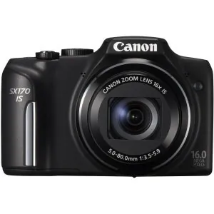 Canon 8410B001 Powershot Sx170 Is Black 16mp 16xop