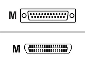 70000803 | Okidata DB-25 Male to Centronics Male Printer