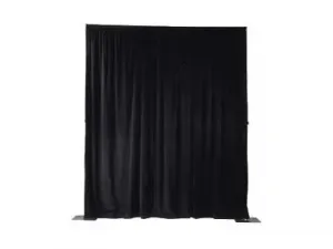 Da-lite 69723 16ftx13ft Pipe  Drapery Bkgrnd System Black Drapery