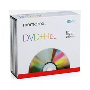 Memorex 05844 Dvdr Dl 10 Pack 8x Spindle Box