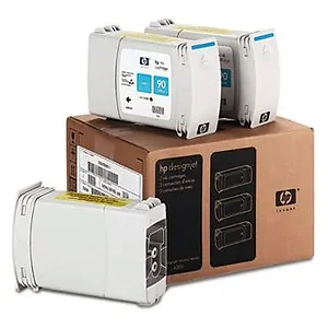C5083A | Hp No. 90 Genuine 3-Pack Cyan Ink Cartridges
