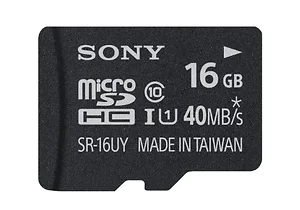 SR16UYA/TQMN | Sony 16GB MicroSDHC UHS-1 Class 10 Memory