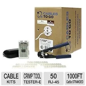 22722 | C2g 1000FT CAT5E Stranded PVC Networking Cable Kit