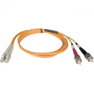 Tripp N518-01M 3ft Duplex Multimode Fiber Patch Cable - Lcst