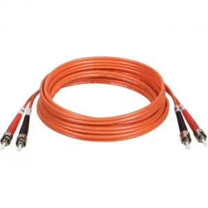 Tripp N302-15M Duplex Multimode Fiber Patch Cable, Stst, 50ft