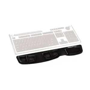 Fellowes 9183201 Ergonomic Keyboard Palm Support With Microban - Black