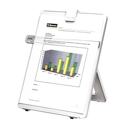 Fellowes 21103 Copyholder, Letter Sized, Non-magnetic, Platinum