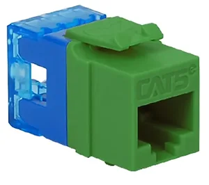 Cablesys ICC-IC1078F5GN Module, Cat 5e, Hd, Green